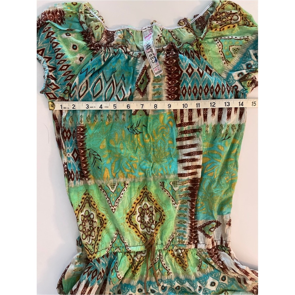 3 Girls Colorful Boho Peasant Tops Size Large - Picture 7 of 16